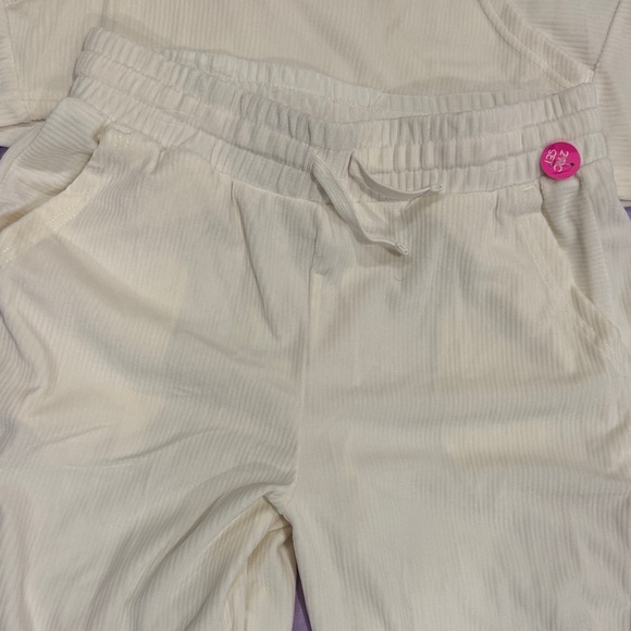 90 Degree By Reflex Cream Hoodie and Pants Set - Picture 3 of 3